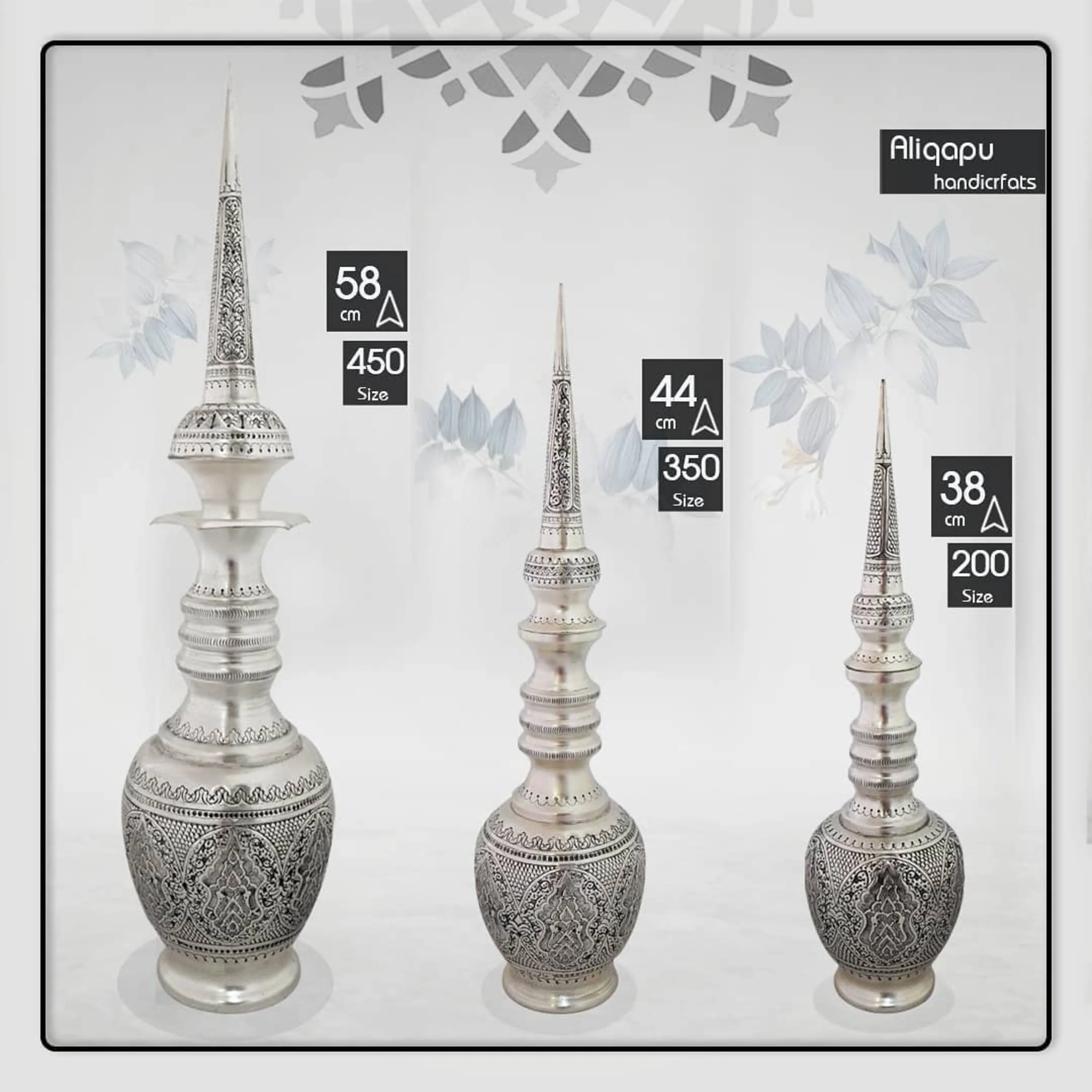 تنگ شاخ دار قلم کاری تنگ شاخ دار قلم کاری